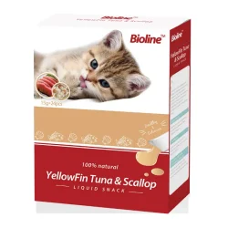 Bioline Cat Treats Flavor - Yellowfin Tuna & Scallop]
